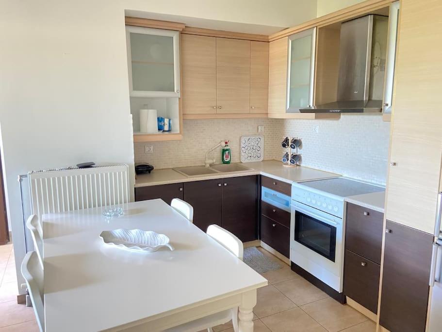 Cozy 2 Room Apartment With Garden Near Athens Air-Port Artemida  Bagian luar foto